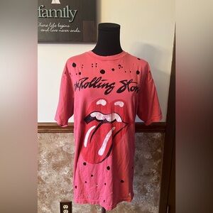 Over sized xs band tshirt